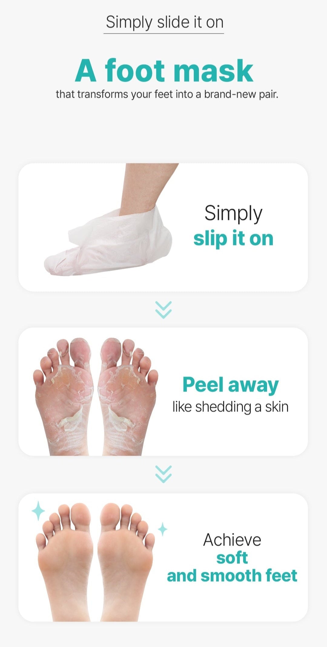 [Ariul] Smooth & Pure Foot Peeling Mask Soothing (2 Pairs)
