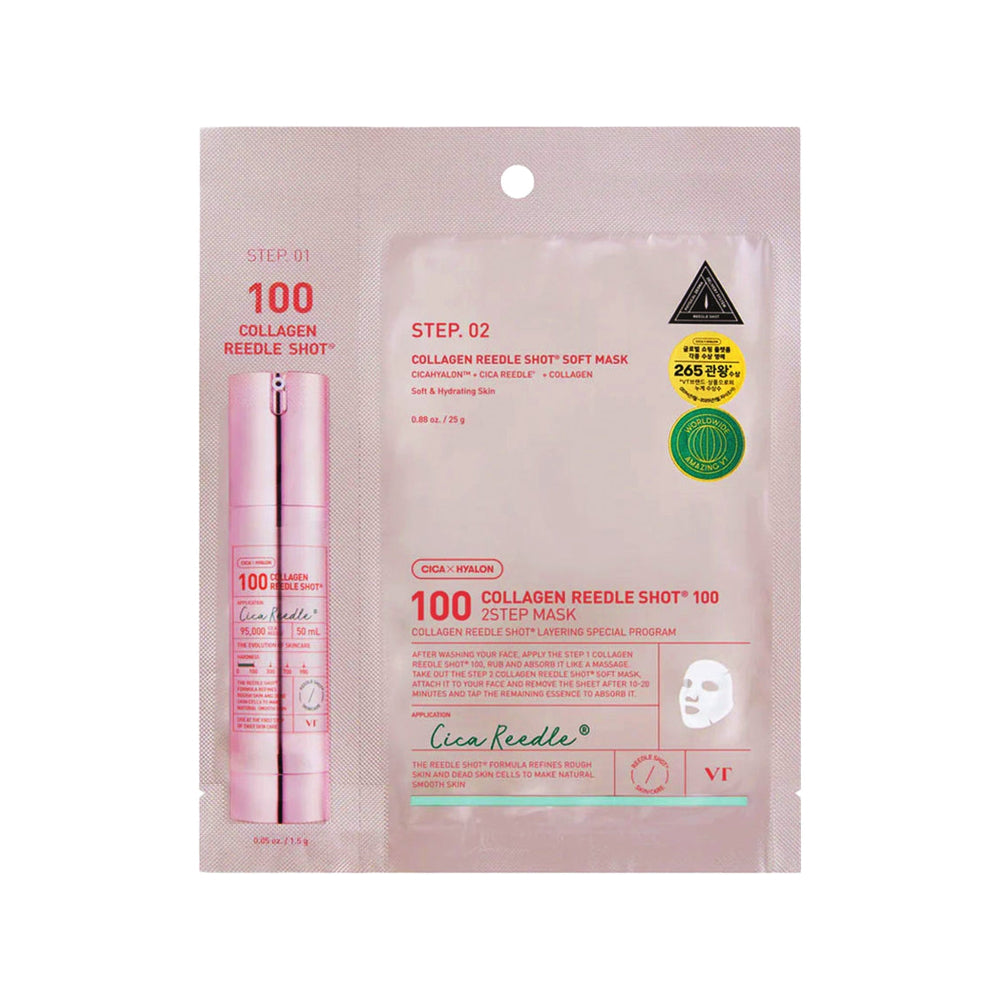 [VT Cosmetics] Collagen Reedle Shot 100 2Step Mask