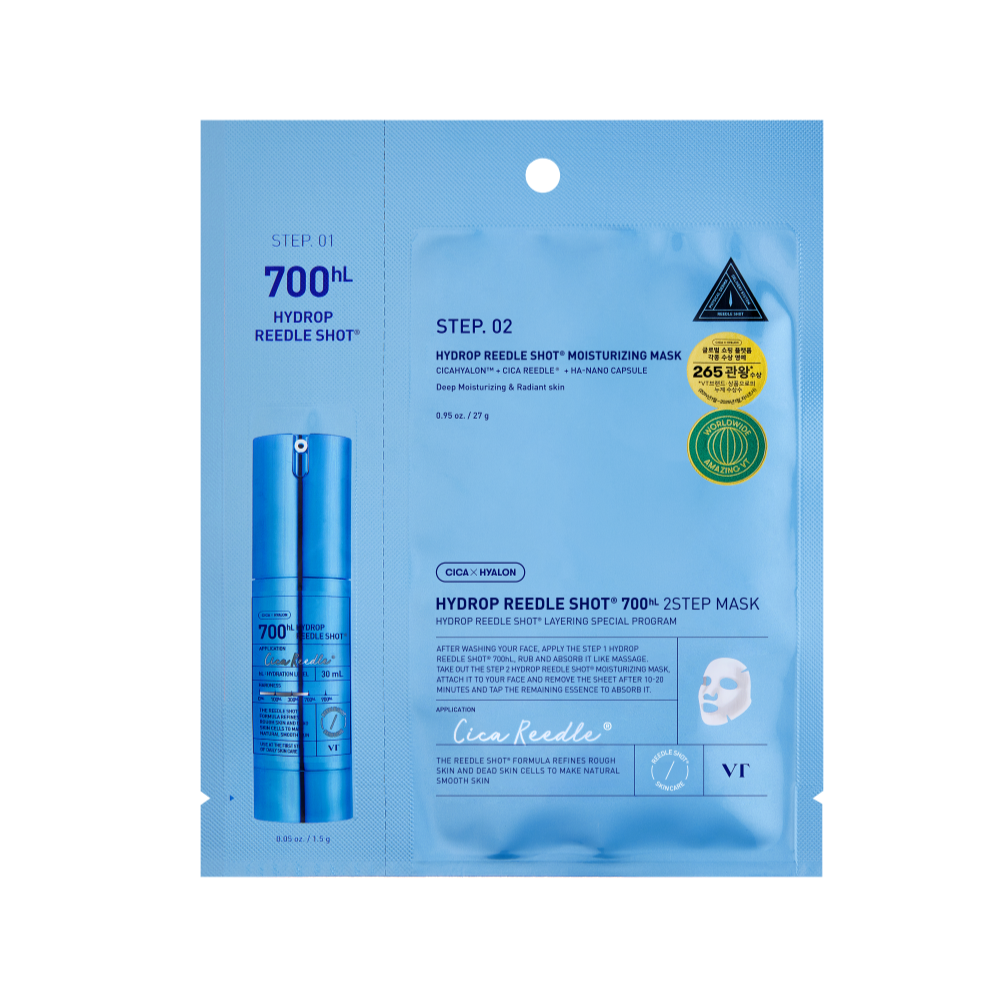 [VT Cosmetics] Hydrop Reedle Shot 700hL 2Step Mask